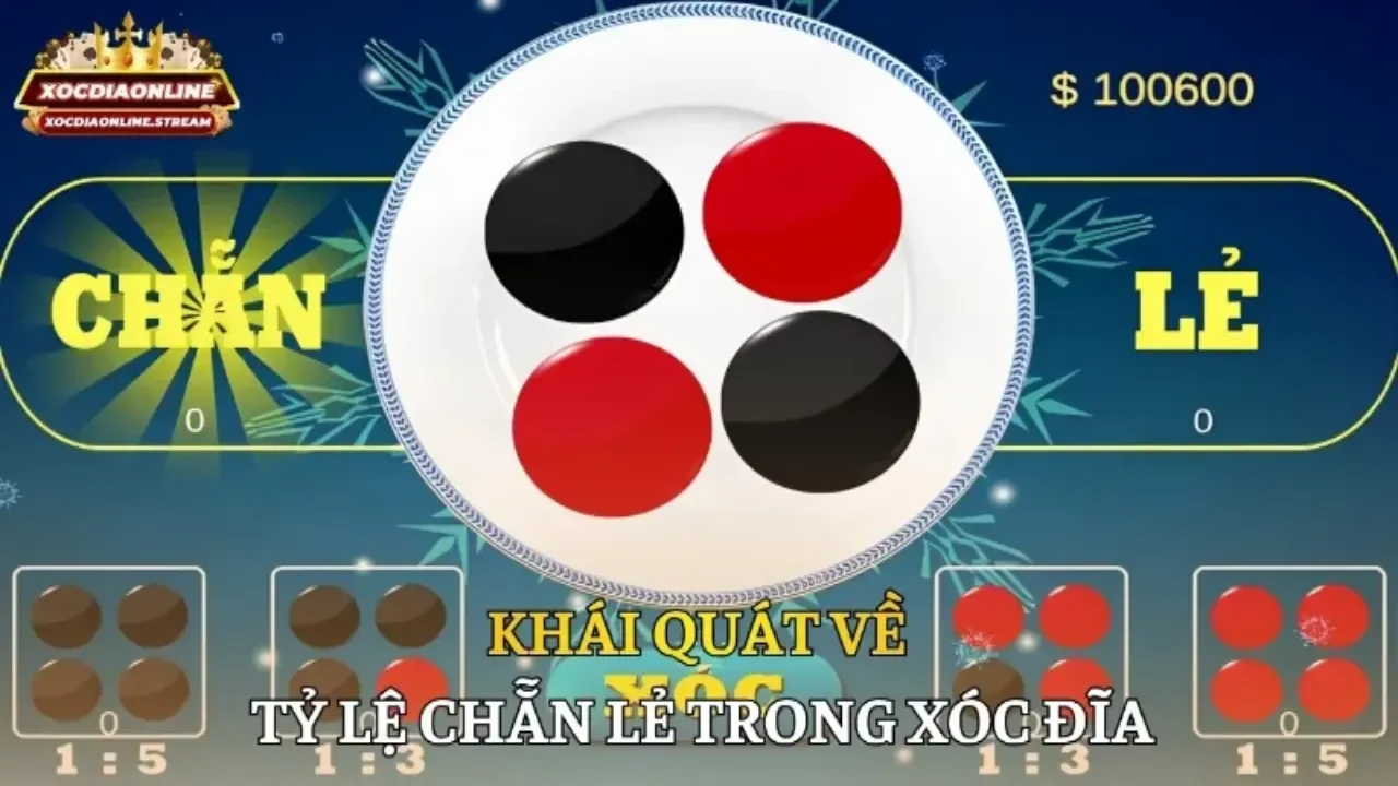 Khái quát về tỷ lệ chẵn lẻ trong xóc đĩa